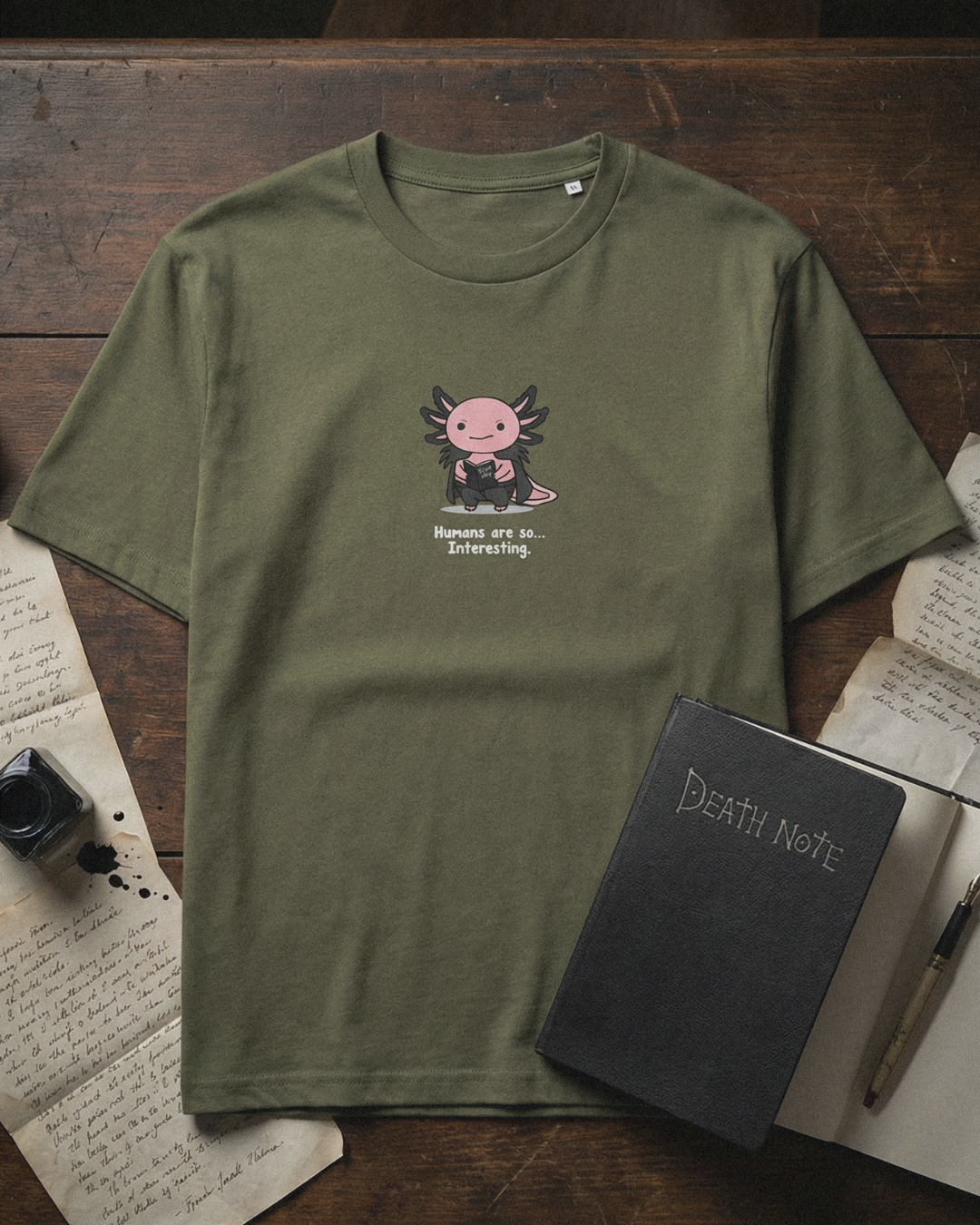 Humans Are So Interesting T-Shirt – Funny Death Note Musical Parody Tee, Ryuk Inspired Shirt, Musical Theatre Broadway Gift