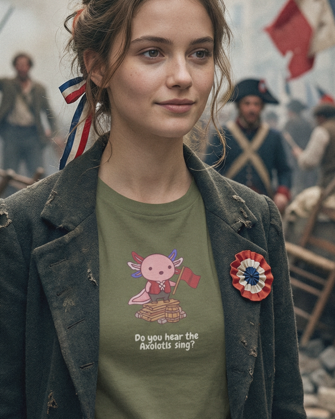 Do You Hear the Axolotls Sing T-Shirt - Funny Les Misérables Parody Tee, Musical Theatre Shirt, Cute Broadway Gift